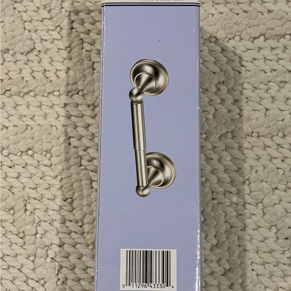 Gatco Tiara Satin Nickel Wall Mount Spring-loaded Toilet Paper Holder NEW NIB